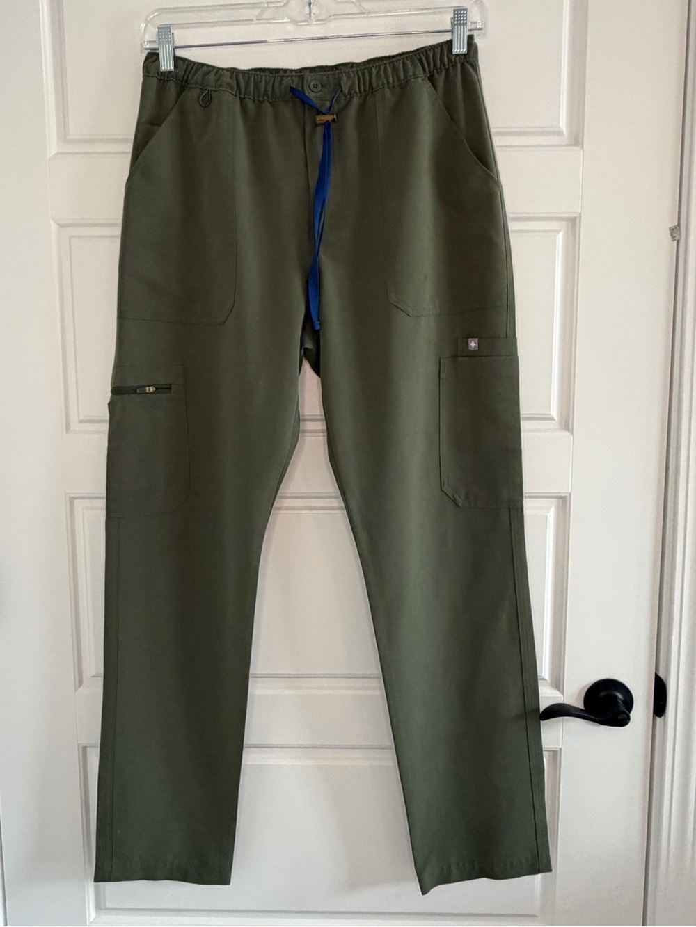 FIGS Technical Collection Cairo Cargo Scrub Pants Army Green Size Large Tall